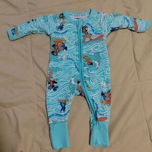Bonds Aqua Kids One Piece with Surfing Design